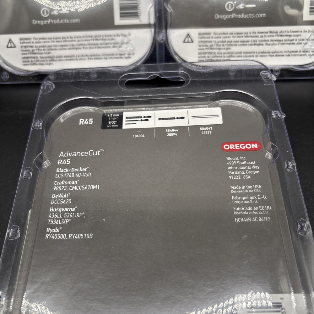 Oregon R45 12" Advance Cut Saw Chain Husqvarna, B&D, Ryobi, Dewalt Lot of 3 NEW - Picture 4 of 4